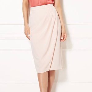 NY&C Eva Mendes-Faux Wrap Skirt (16P)